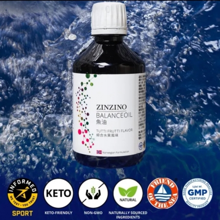 ZINZINO 聖希諾 全方位平衡魚油 柳橙檸檬及薄荷風味 液態魚油 300ml 