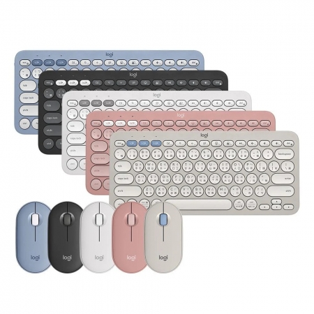 Logitech 羅技 Pebble 2 Combo 無線藍牙鍵盤滑鼠組 天空藍（LOGI-P2CBB）