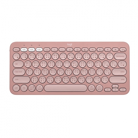 Logitech 羅技 Pebble Keys 2 K380s 跨平台藍牙鍵盤 玫瑰粉（LOGI-PK38P）