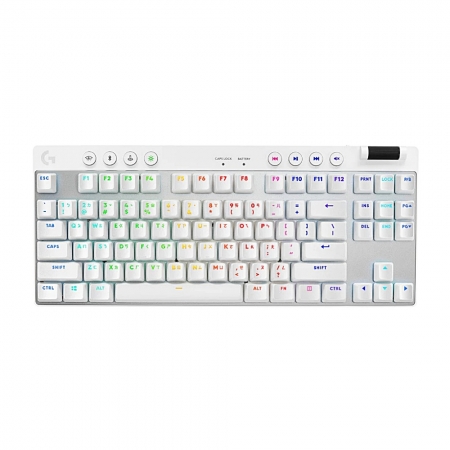 Logitech 羅技 G PRO X LIGHTSPEED 無線機械式 TKL 遊戲鍵盤 白色（LOGI-KB-PROXW）