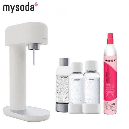 【mysoda】RUBY鋁合金氣泡水機 RB003（三色） 贈0.5L專用水瓶 2入組