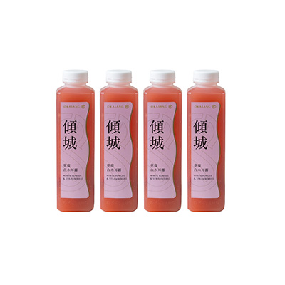 【O卡桑】草莓限定莓好健康組｜1000ml*4 （草莓白木耳露*4）