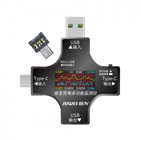 ATORCH炬為 Type-C usb PD 快充十字型 電流表 測試儀 充電器檢測儀 直流電壓表 （UC96）