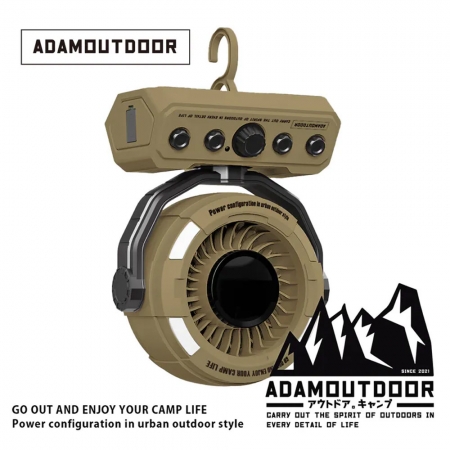 ADAMOUTDOOR｜無線DC充電式擺頭循環扇 （ADFN-LED100RT）