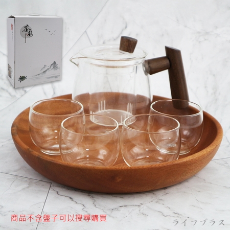 Kiyodo可直火玻璃泡茶-五件套-1組