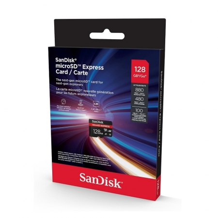 SanDisk EXPRESS 128G microSD A2 U3 UHS-I SWITCH2 NS2 專用 記憶卡（SD-SQXFN-128G）