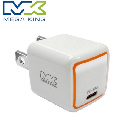 MEGA KING 30W GaN氮化鎵 PD旅充頭 充電器 充電頭 USB-C （1C）