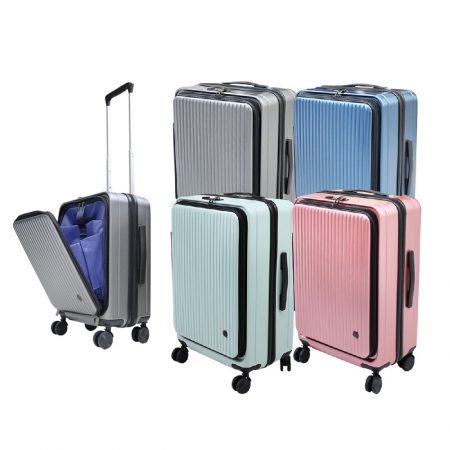 FJ 激省空間擴容24吋前深開行李箱/登機箱KR24（USB延伸充電 獨家行動電源收納袋）