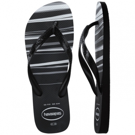 【哈瓦士havaianas】 巴西 人字拖 哈瓦士 男款 Top basic/條紋黑白