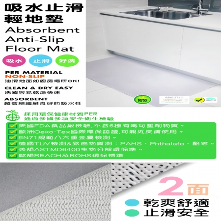 吸水止滑輕地墊-大-60x120cm-2入組