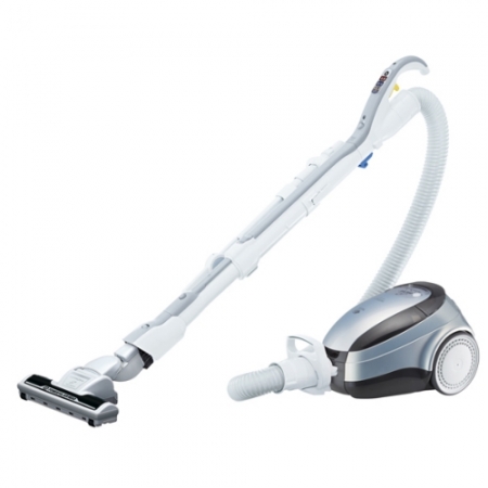 【日立 HITACHI】日本原裝進口 610W 免紙袋臥式吸塵器 CVSK11T 鈦銀色
