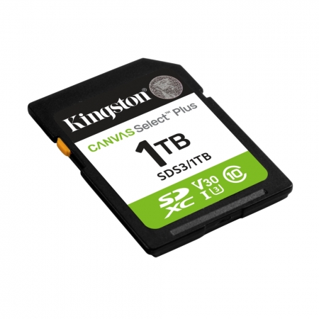 金士頓 1TB Canvas Select Plus SDXC 相機記憶卡 UHS-I C10 公司貨（KT-SDCS3-1TB）