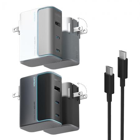 CUKTECH 酷態科 100W GaN 10號氮化鎵 充電器 2C1A （AD1003US） PD快充 筆電 手機 兩色可選