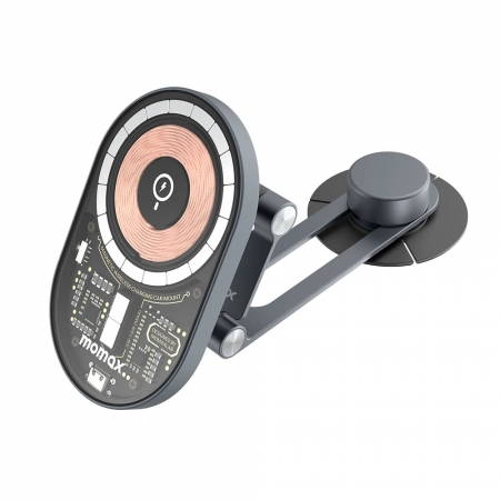 Momax Q Mag Mount3 磁吸無線車充支架15W（Tesla版）（CM20GSE）
