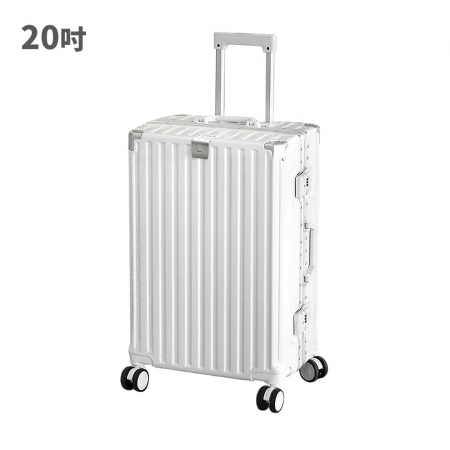 【FJ】多功能20吋鋁框防爆隨行登機箱KA20-A（USB延伸充電孔方便充電）