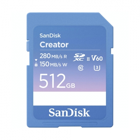 SanDisk Creator 512G 相機記憶卡 SDXC UHS-II U3 V60（SD-SDXEP-512G）