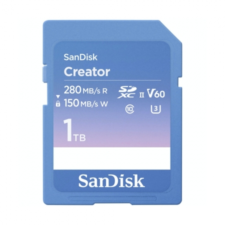 SanDisk Creator 1TB 相機記憶卡 SDXC UHS-II U3 V60（SD-SDXEP-1TB）