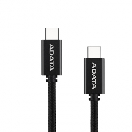 ADATA 威剛 USB-C to USB-C 2M 充電線 傳輸線 支援PD/QC快充 黑色（AD-C2C-2M-K）