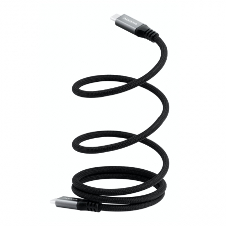 ADATA 威剛 USB-C to USB-C  磁吸設計 充電線 傳輸線 支援PD/QC快充（AD-C2C-MAG-K）