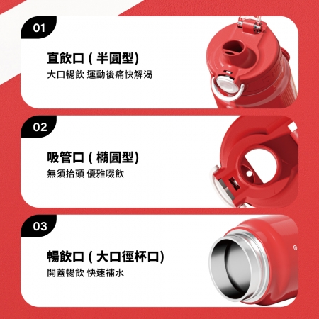 【兩入組】可口可樂雙飲運動壺 760ml