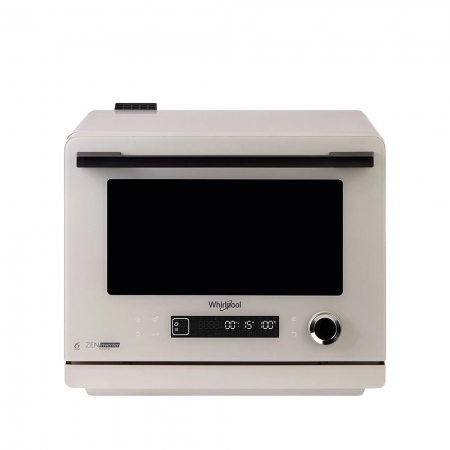 【Whirlpool 惠而浦】Coloris系列 26L 8合一全能變頻氣炸蒸烤微波爐 雲霧白 （MWP269TMT）