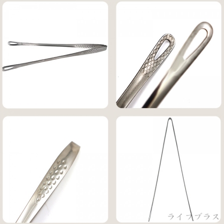 炙趣韓式不鏽鋼料理夾-28cm-6支