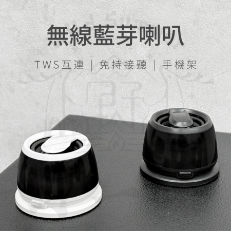 【MCK x Wild Summer】MCK-M02 迷你磁吸無線藍牙喇叭  TWS雙喇叭連線免持通話 小巧便攜 環燈音響
