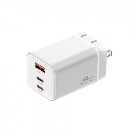 【好買點數放大】u-ta 雙PD65W摺疊腳GaN氮化鎵1A2C充電器IC8（筆電/USB/TypeC/iphone/iPad/平板）