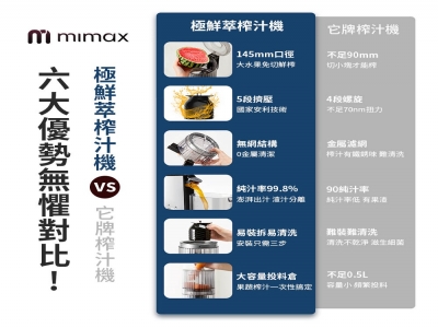 mimax 極鮮萃榨汁機 SMD-16