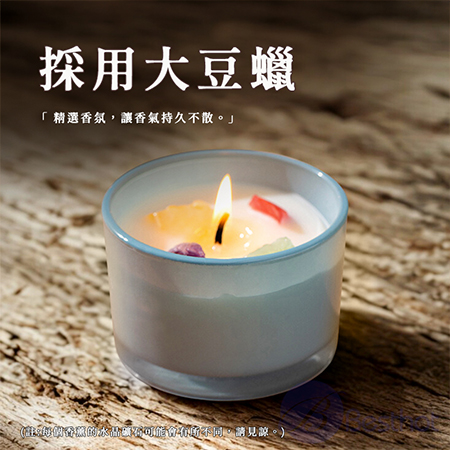 【Besthot】水晶礦石香薰蠟燭 香氛蠟燭 水晶礦石 多巴胺色系 蠟燭 大豆蠟燭