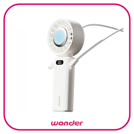 【WONDER】冰敷手持摺疊高速風扇 WH-FU33