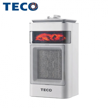 【TECO東元】3D擬真火焰PTC陶瓷電暖器/暖氣機 黑 XYFYN4001CB 黑/白