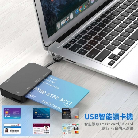 多合一晶片讀卡機（ATM轉帳/報稅/自然人憑證/記憶卡）