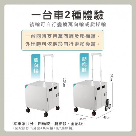 【青禾坊】特仕餐桌版2.0拉拉車-四輪款 
