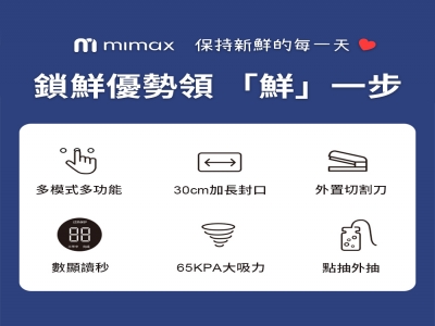 mimax 真空封口機 含保鮮盒三入 QH-28