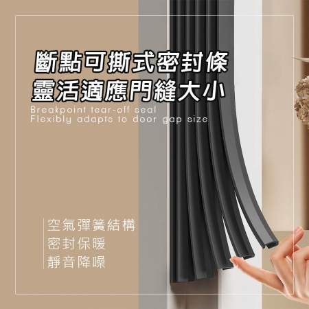 EZmakeit-5S1920 可撕自粘五層中空隔音條 防風 防塵 密封條 門縫條
