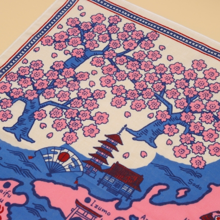 京都手帕-頭巾BANDANA系列-日本地圖