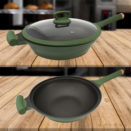 美國製Phantom Chef陶瓷強化不沾深形炒鍋-32cm-1支