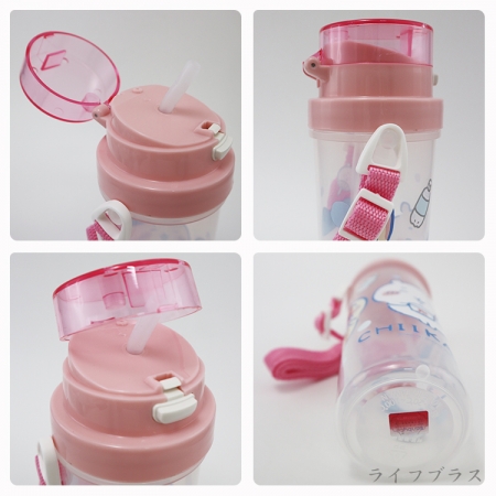 吉伊卡哇-小巧吸管水壺-500ml-粉色-2支