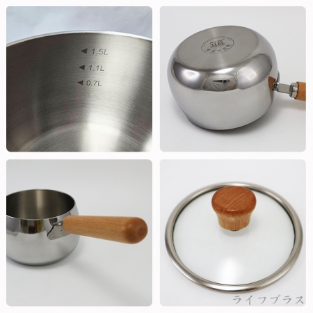 A-OK 316不鏽鋼藍寶石片手鍋-16cm-1支