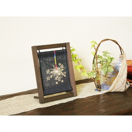 京都手繪亞麻畫框-線香花火（Z-153） 限時85折/售價已是折扣價