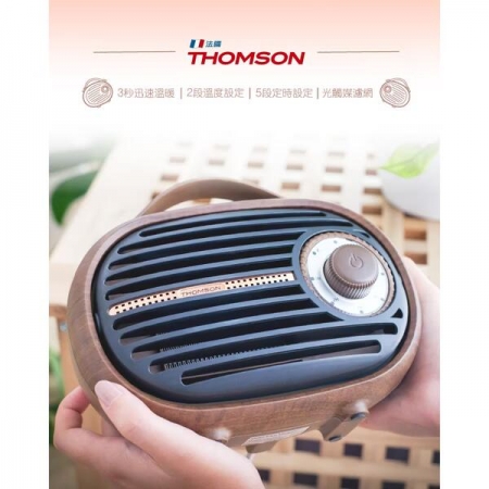 【好買點數放大】【THOMSON】手提定時陶瓷電暖器TM-SAW23F 