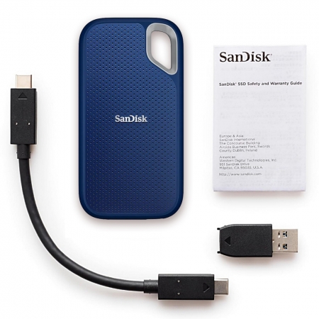 SanDisk 4TB Extreme V2 SSDE61 USB-C 行動固態硬碟 SSD 外接硬碟 皇家藍（SD-SSDE61-RB-4TB）