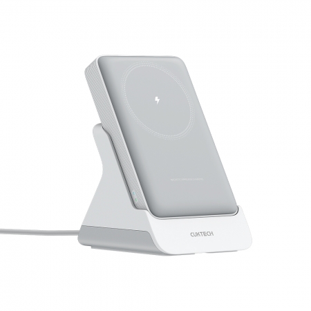 【Wh＋CCC＋BSMI認證】CUKTECH 酷態科 20W 無線磁吸 行動電源 10000mAh 附底座支架 （WPB100N） CP122M