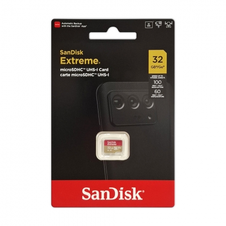 SanDisk Extreme microSD UHS-I 32GB 記憶卡 U3 V30 100MB/s （SD-90M-A1-32G）