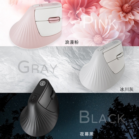 【好買點數放大】aibo 靜音人體工學 無線2.4G 六鍵式直立式滑鼠