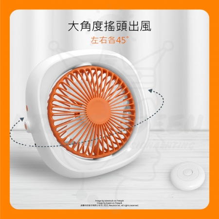 【Osram 歐司朗】2入組 無線遙控LED吊扇燈 充電式 可攜式吊扇（4段風速 無線遙控）