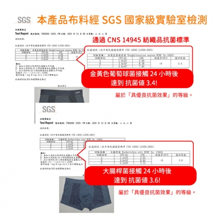 SGS抗菌/涼感認證【TANBO】男士內褲 冰絲無痕 抗菌清爽 舒適透氣-任選三件