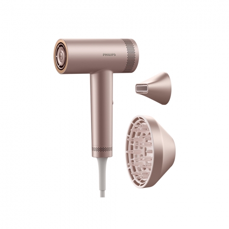 送陶瓷電熱直髮梳BHH880【Philips飛利浦】BLDC高速負離子護髮吹風機 （BHD837/11）