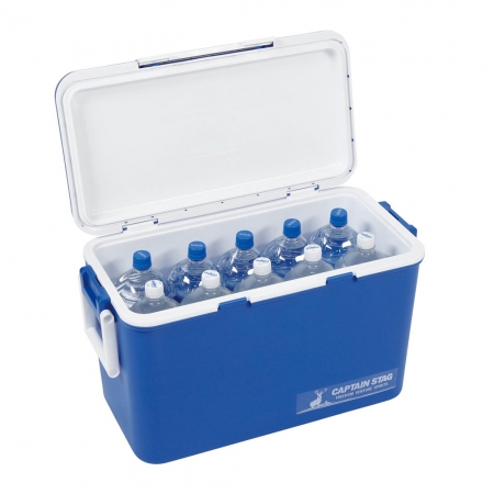 【日本CAPTAIN STAG】日本製戶外露營保冰桶35L（藍色）